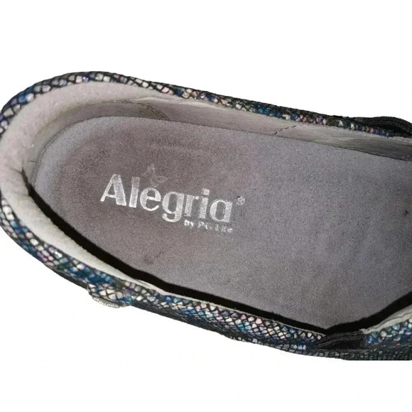 Alegria Womens  Keli Leather Comfort Shoes KEL- 7717 Slip On Clogs sz 37 - Picture 7 of 12